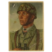 W. Willrich Propaganda-Postkarte - Ritterkreuzträger Major Koch